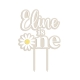 Cake topper anniversaire à personnaliser, thème marguerite