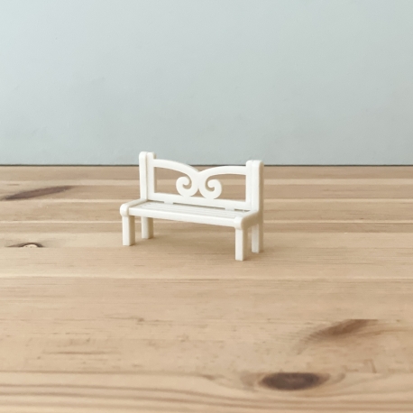 Banc village miniature de Noël