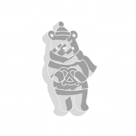 Emporte-pièce de Noël, Gaston l'ourson et son bretzel