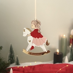 Boule de Noël La danseuse sur son cheval