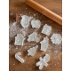 Emporte-pièces pour biscuits, Père Noël, sapin et cadeau de Noël