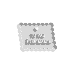 Emporte-pièce message, annonce originale grossesse