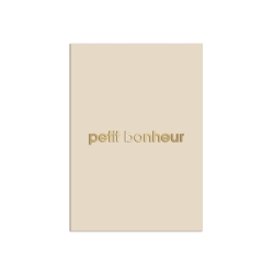 Affiche plexiglas mat lin, message petit bonheur