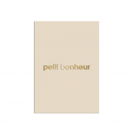 Affiche plexiglas mat lin, message petit bonheur