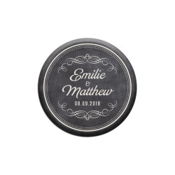 Magnets aimantés personnalisés pour mariage vintage