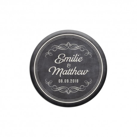 Magnets aimantés personnalisés pour mariage vintage