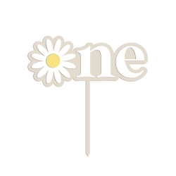 Cake topper Marguerite âge, premier anniversaire