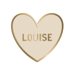 Décoration coeur en plexiglas à personnaliser, prénom chambre enfant