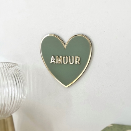 Décoration murale coeur en plexiglas