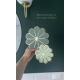 Décorations fleurs art déco, duo vert mat et pastel vert 