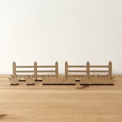 Mini monde de Pâques, accessoires en bois