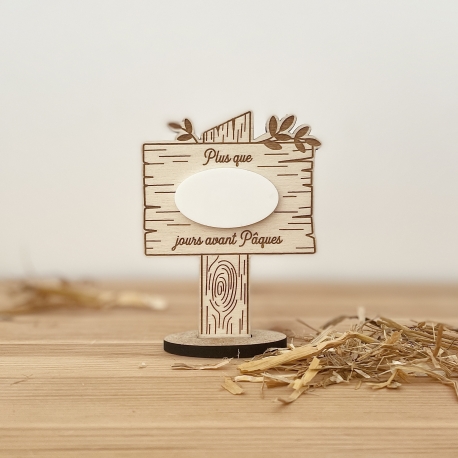 Décompte des jours avant Pâques, décoration de Pâques ludique