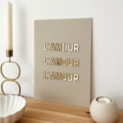 Affiche en plexiglas L'amour l'amour l'amour, décoration murale
