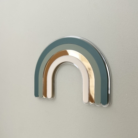 Arc-en-ciel à accrocher en plexiglas, décoration murale colorée