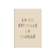 Affiche en plexiglas lin La vie est belle en famille