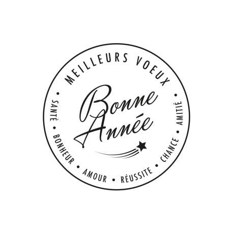 Tampon scrapbooking bonne ann&eacute;e, meilleurs voeux