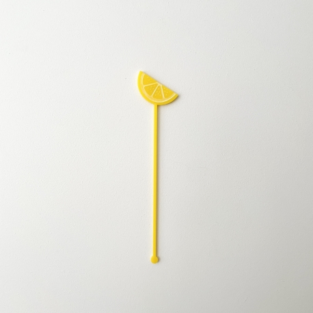 Touillette pour cocktail quartier de citron