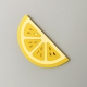 Décoration murale plexiglas quartier de citron, collection apéro