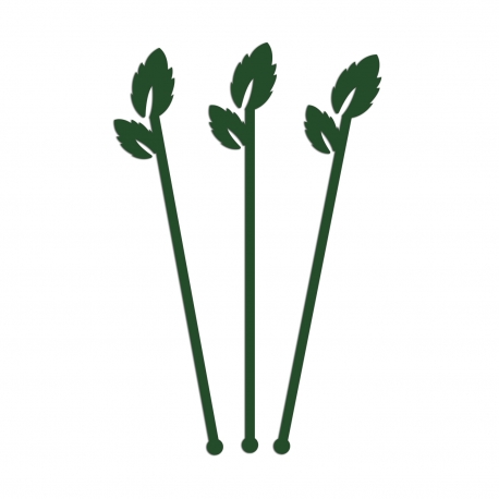 Touillette feuilles de menthe pour décorer vos cocktails