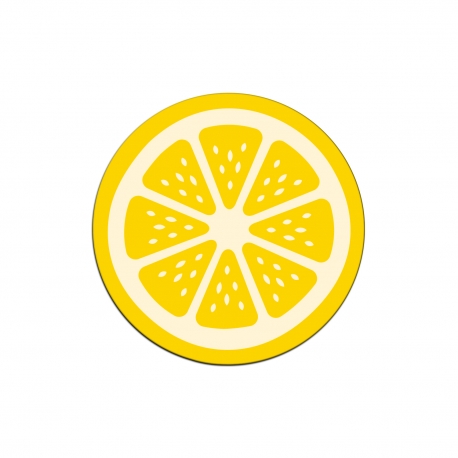 Dessous de verre en plexiglas rondelle de citron, collection apéro