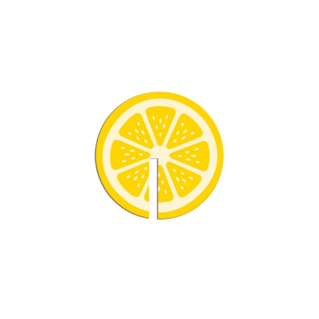 Marque-verre rondelle de citron, rondelle de verre cocktail