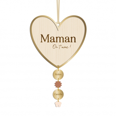 Décoration originale symbolique coeur, cadeau maman