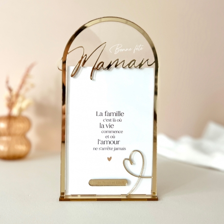 Cadeau fête des mères, cadre photo personnalisé chic et original