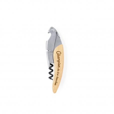 Limonadier en bois, Champion du tire-bouchon, cadeau papa