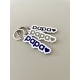 Porte-clé bi-matières papa, porte-clés original papa