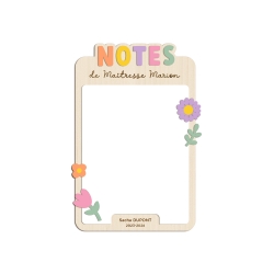 Tableau mémo effaçable et réutilisable, cadeau maîtresse nounou