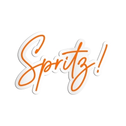 Enseigne style néon Spritz !, décoration maison apéro