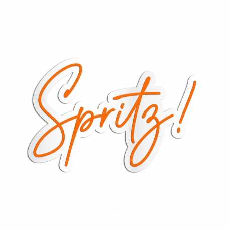 Enseigne style néon Spritz !, décoration maison apéro