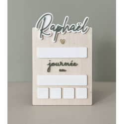 Pancarte rentrée scolaire effaçable et réutilisable à personnaliser