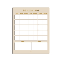 Planning mural mensuel en plexiglas, organisateur familial design