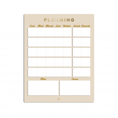 Planning mural mensuel en plexiglas, organisateur familial design
