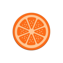 Dessous de verre rondelle d'orange, accessoire apéro cocktail