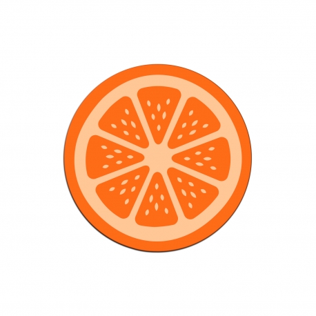 Dessous de verre rondelle d'orange, accessoire apéro cocktail