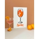 Décoration murale originale cocktail Spritz Aperol