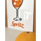 Décoration murale originale cocktail Spritz Aperol