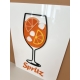 Affiche plexiglas originale et colorée, cocktail Spritz