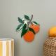 Décoration murale originale grappe d'oranges en plexiglas