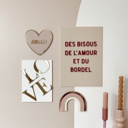 Composition murale originale Pink mood