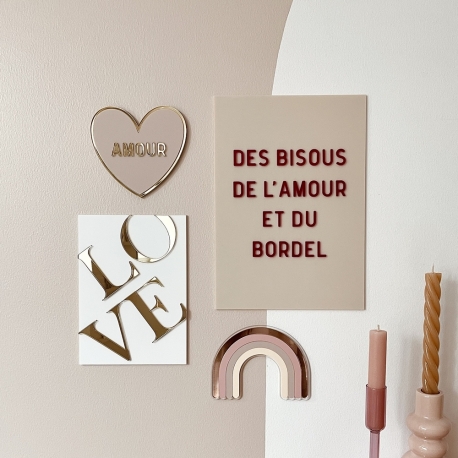 Composition murale originale Pink mood