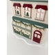 Village miniature de Noël, maison et son café