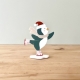 Martin le pingouin patineur, figurine village miniature de Noël