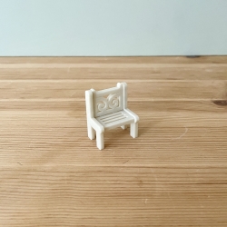 Chaise miniature plexiglas, mini monde de Noël