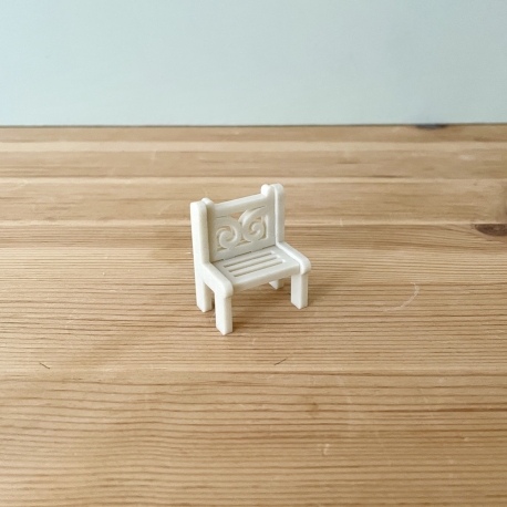 Chaise miniature plexiglas, mini monde de Noël