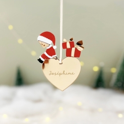 Boule de Noël L'enfant au coeur