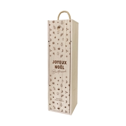 Coffret bouteille de vin Noël, boite vin à personnaliser