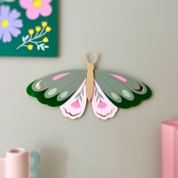 Décoration murale originale papillon, coloris pastel